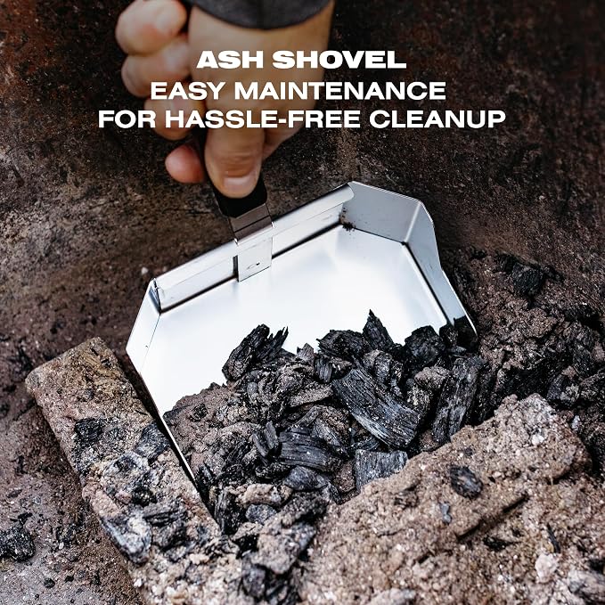 Breeo Smokeless Fire Pit Grilling Bundle (X Series 24 Corten Steel, Outpost Grill, Ash Shovel, & Lid) | 27.5 inch Smokeless Firepit for Outside | Ideal for Families