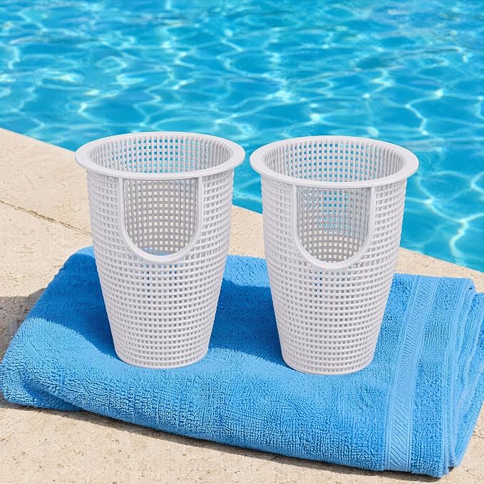 070387 Pool Pump Strainer Basket for Pentair Whisperflo Intelliflo 2pcs | Fits 070387Z,91110040,B-199,310-3210 Skimmer Filter Basket, Durable construction, Easy install