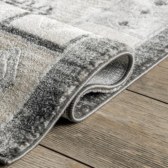 nuLOOM Hunter Tribal 2x3 Accent Rug for Living Room Bedroom Dining Room Entryway Kitchen, Beige/Ivory