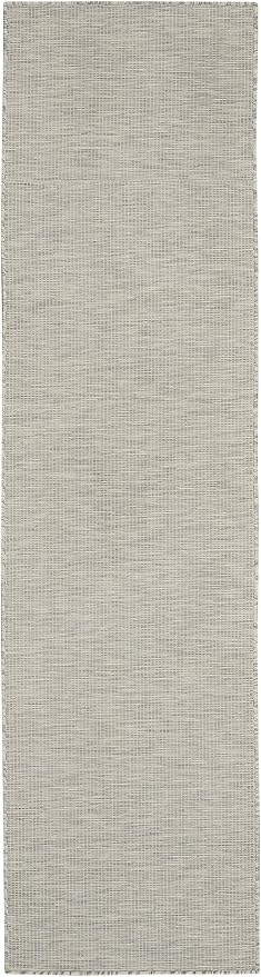 Nourison Home Positano Light Grey 2'2" x 8' Area Rug - Easy Clean, Non Shedding, Bed Room, Living Room, Dining Room, Kitchen (8' Runner)