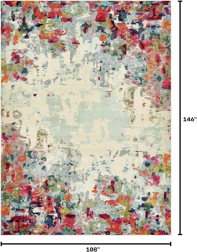 Unique Loom Chromatic Collection Area Rug - Joyous (9' x 12' 2" Rectangle Multi/Blue)