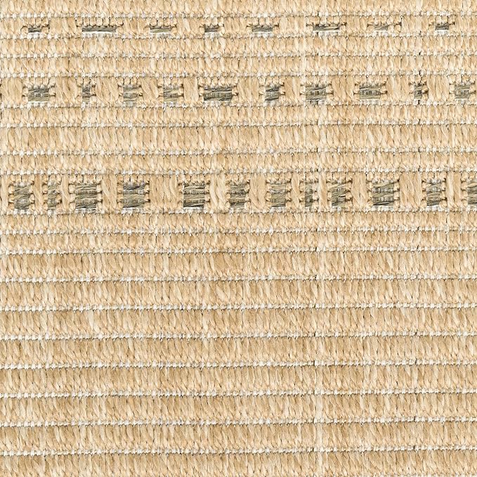 Nourison Home Tulum Taupe 9' x 12' Area Rug - Easy Clean, Non Shedding, Bed Room, Living Room, Dining Room, Kitchen (9' x 12')
