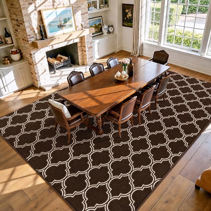 Keeko 6x9 Area Rugs for Living Room,Soft Washable Memory Foam Bedroom Rug | Indoor Throw Rug Low Pile Minimalist Non Slip Carpet for Kids Nursery Classroom Dorm Room Home Decor