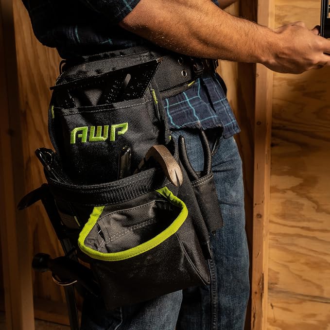 AWP Tool Pouch, Electrician Tool Pouch, Premium, Professional Multi-Pocket Organizer