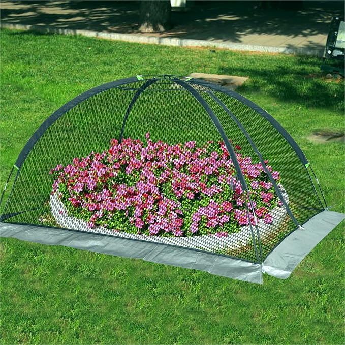 PGL Pond Cover Dome - 13X17FT Heavy Duty Protective Netting Tent Bird Barrier - Outdoor Backyard Fish Koi Ponds Garden Leaves Vegetable Plant Care Use
