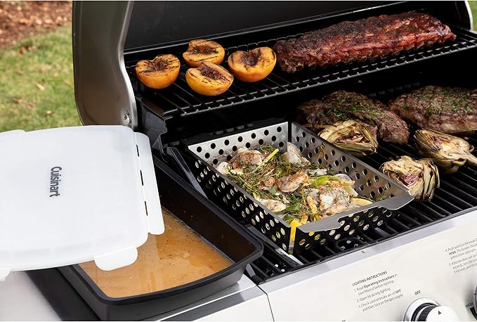 Cuisinart CMT-200 Marinade and Grilling Basket Set, Stainless Steel