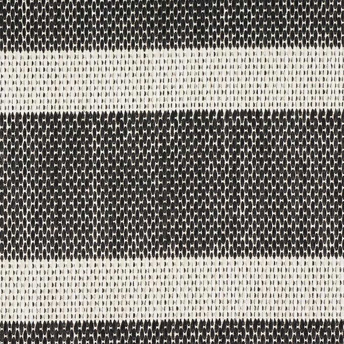 Nourison Home Positano Black Ivory 9' x 12' Area Rug - Easy Clean, Non Shedding, Bed Room, Living Room, Dining Room, Kitchen (9' x 12')