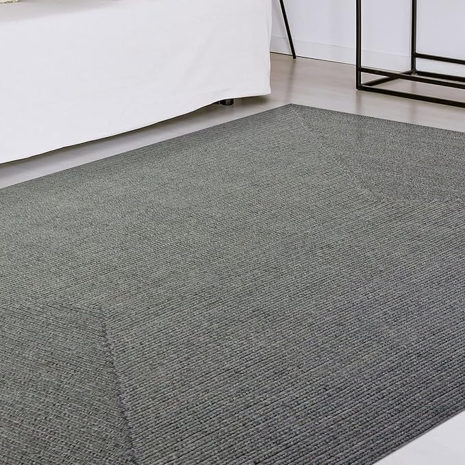 Superior Indoor/ Outdoor Large Area Rug, Reversible Braided Home Floor Decor for Living Room, Kitchen, Entryway, Patio, Front Porch, Deck, Modern, Boho, Farmhouse Style, 3' x 5', Fog Green