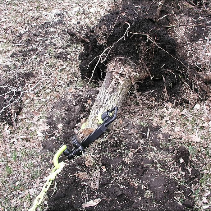 Brush Grubber Single Person Large Manual Weeder with 5 Gripping Teeth and Spring Loaded Jaws Brush Up to 8 Inch Diameter, Black/Green