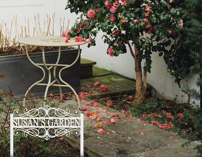 Custom Metal Garden Sign, Metal Garden Stake Sign, Personalized Metal Garden Sign, Garden Signs Decorative Outdoor