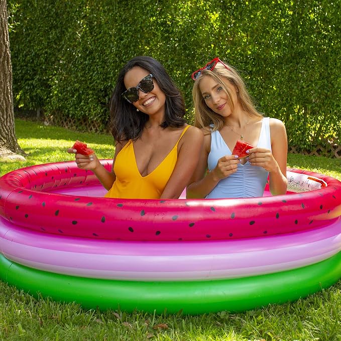 Poolcandy Inflatable Party Sunning Pool, Watermelon