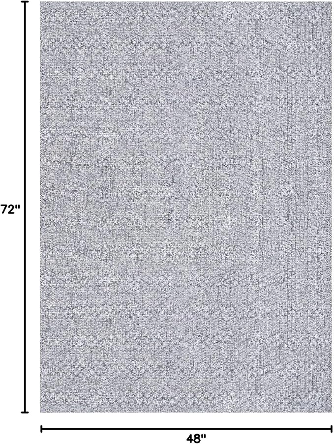 Luul Home Easy Jute Rugs 4x6 Gray Color Living Room Indoor Outdoor Area Rug for Farmhouse Patio and Kitchen Rug High Traffic Washable Easy to Clean Solid Boho Woven Design Outside Carpet (4 x 6)