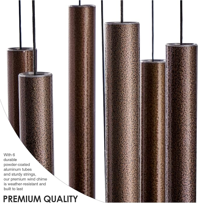 Wind Chimes for Outside Deep Tone - 38'' Wind Chimes Outdoor Clearance, Deep Tone, Windchimes Outdoors, Memorial Gift, Sympathy Gift, Garden Patio, Home Décor, Bronze