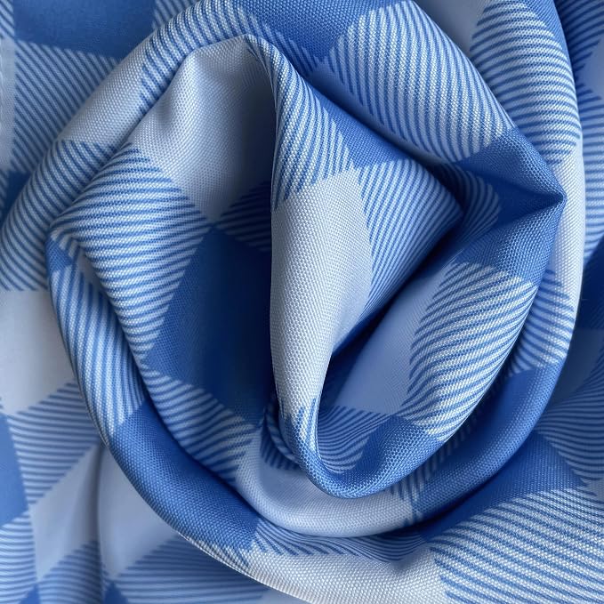 Classic Gingham Buffalo Tablecloth Fabric - Oblong 58x144 Inch Water Proof Checkered Table Cloth for Indoor Outdoor - Table Cover for Birthday, Picnics, BBQs, and Parties