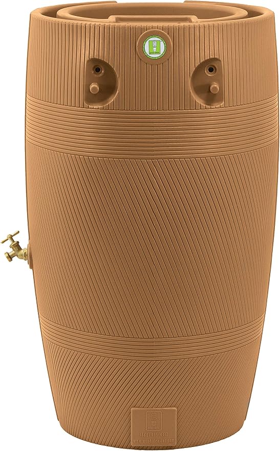 Impressions Havana 50 Gallon Rain Saver - Terra Cotta