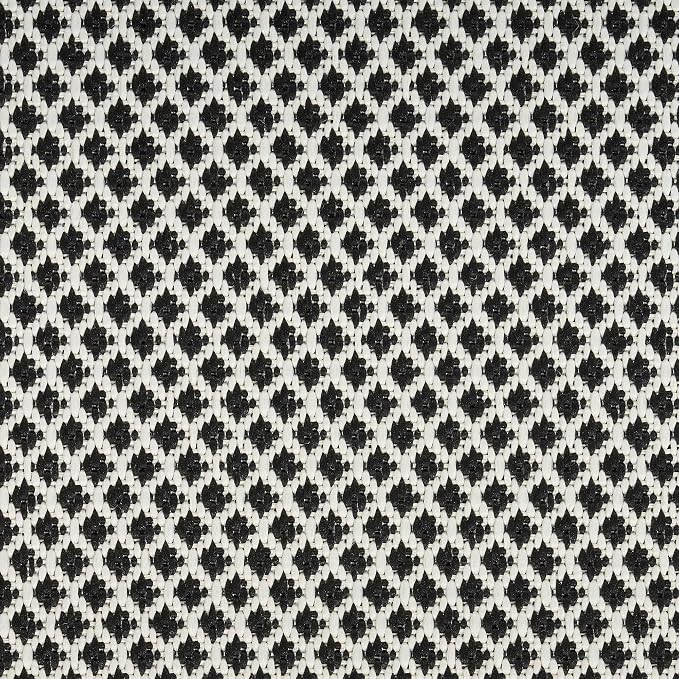 Nourison Home Courtyard Black White 5' x 7' Area Rug - Easy Clean, Non Shedding, Bed Room, Living Room, Dining Room, Kitchen (5' x 7')