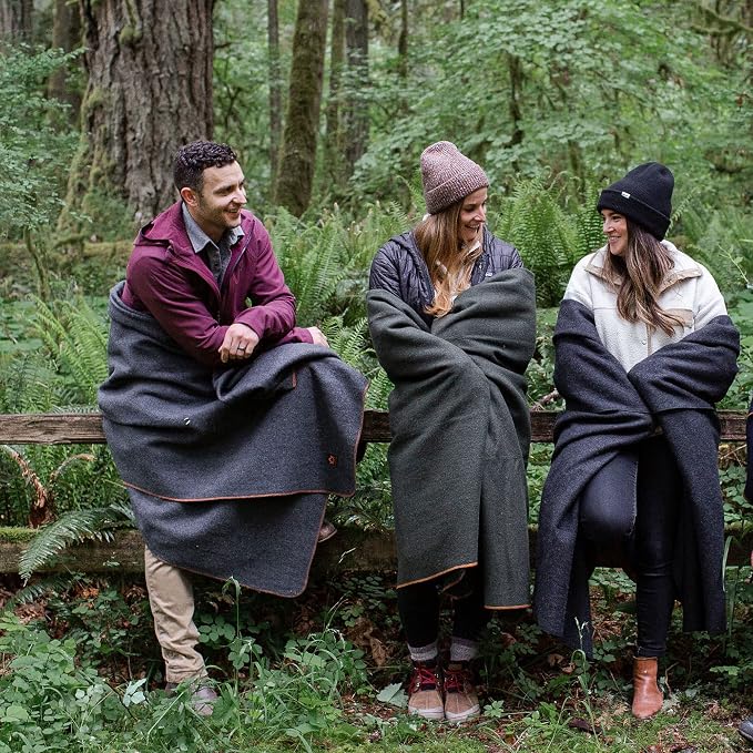 Arcturus Military Wool Blanket - Warm, Thick, Washable - Great for Outdoors, Camping, Stadium Blanket, Picnics, Travel - Car & Bushcraft Survival Kits