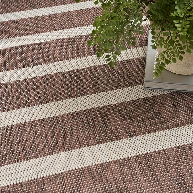 Nourison Home Positano Natural Ivory 9' x 12' Area Rug - Easy Clean, Non Shedding, Bed Room, Living Room, Dining Room, Kitchen (9' x 12')