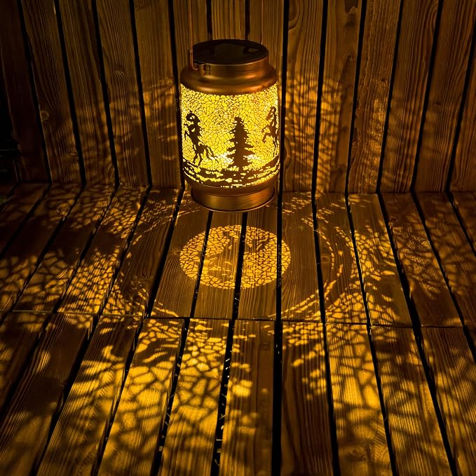 Horse Solar Lanterns Outdoor Waterproof, Horse Gifts for Women Men, Hanging Solar Lights for Yard, Patio, Lawn, Pathway, Tabletop, Porch, Garden Decor
