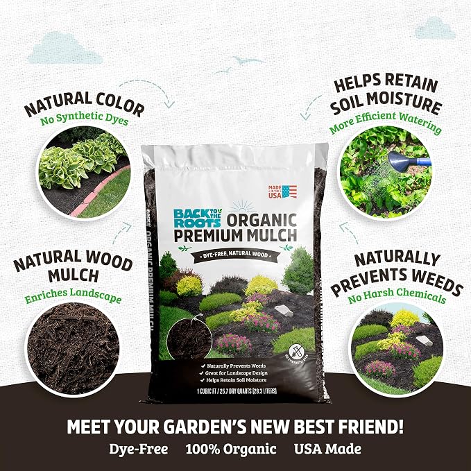 Back to the Roots 25.7qt (1 Cubic ft) Organic Premium Mulch