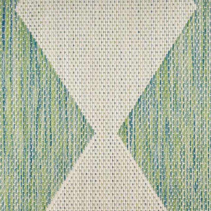 Nourison Home Positano Blue Green 7' x 10' Area Rug - Easy Clean, Non Shedding, Bed Room, Living Room, Dining Room, Kitchen (7' x 10')