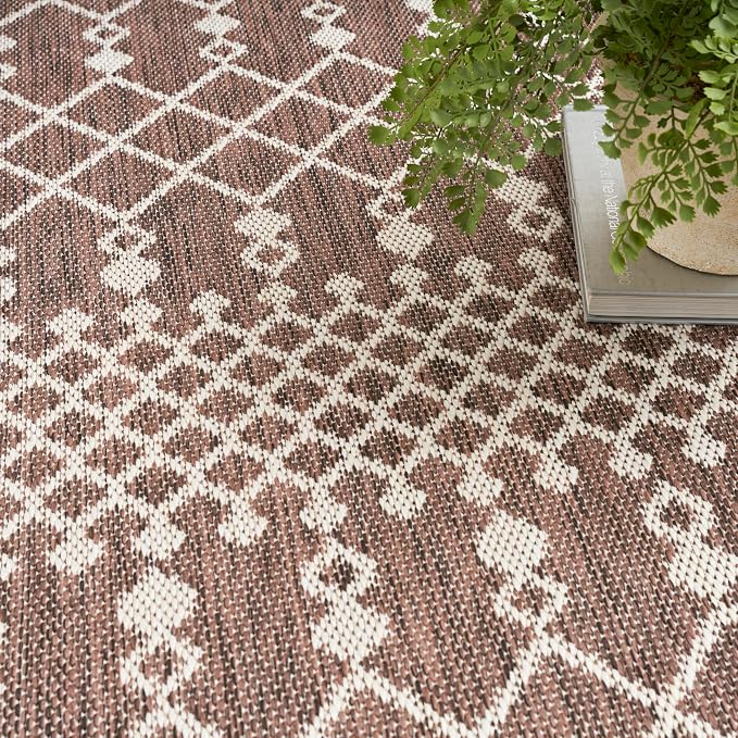 Nourison Home Positano Natural 12' x 15' Area Rug - Easy Clean, Non Shedding, Bed Room, Living Room, Dining Room, Kitchen (12' x 15')