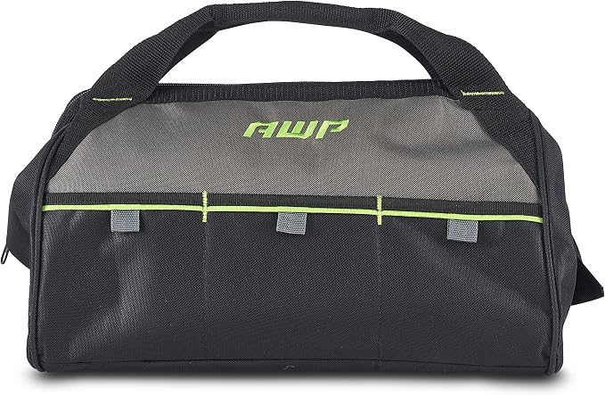 AWP Tool Bags, Premium Tool Bag, Black, Durable Tool Tote, for Professionals and Contractors
