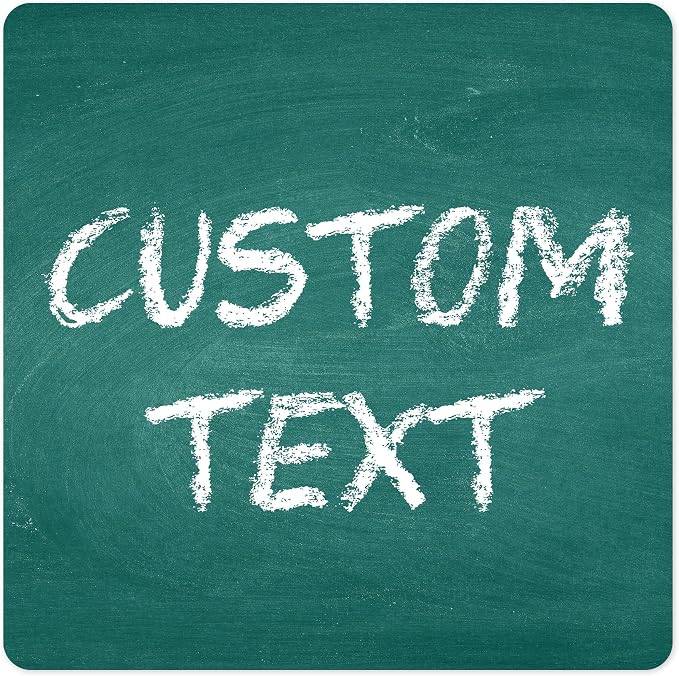 Custom Sign, Custom Street Sign, 11 Font Colors, 13 Font Styles, 4 Hole Options, 22 Sizes, 18x18 Inches, Rust Free DiBound, Fade Resistant, Made in USA by My Sign Center (Chalkboard Green)
