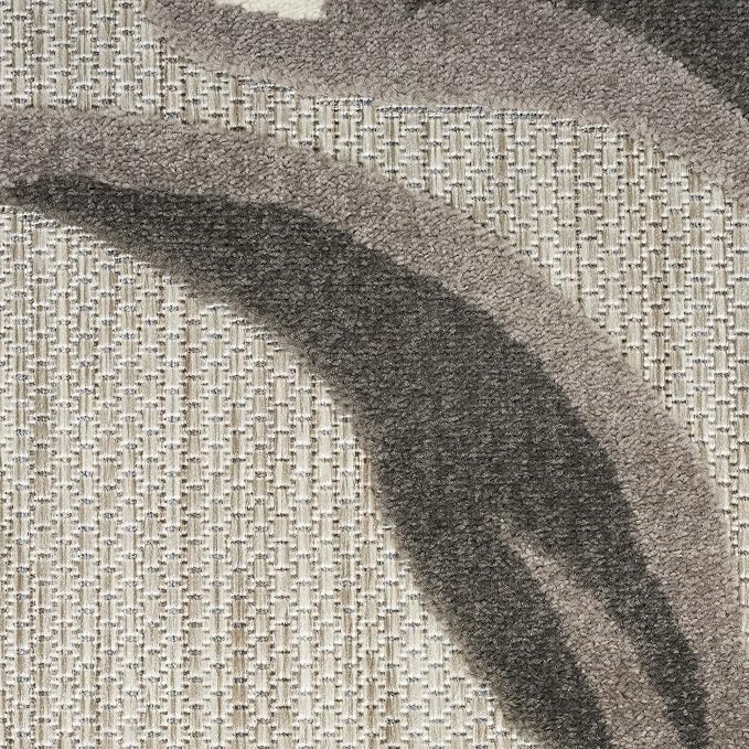Nourison Home Aloha Beige 5'3" x 7'5" Area Rug - Easy Clean, Non Shedding, Bed Room, Living Room, Dining Room, Kitchen (5' x 8')
