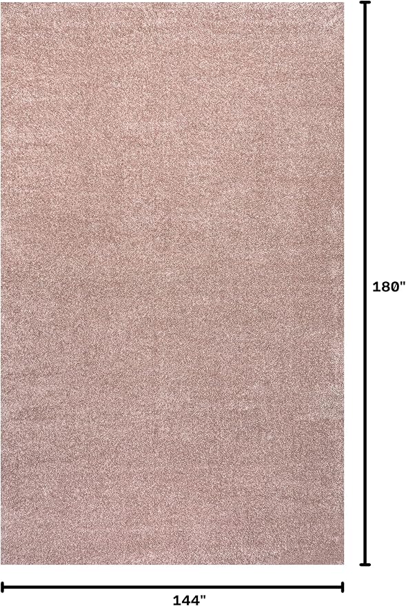 JONATHAN Y Haze Solid Low-Pile Pink Indoor Area Rug 12x15, Coastal,Bohemian,Minimalist,Classic, Easy-Cleaning for Living Room,Bedroom,Kitchen,Pet Friendly,Non-Shedding (SEU100P-15)