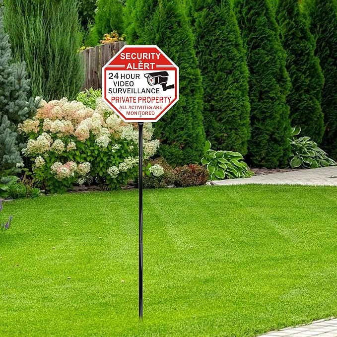 Heavy Duty Metal Sign Stakes with Mounting Hardware, Black Steel, 52 Inch Length, Ground Post for Yard Signs, 2 Pack