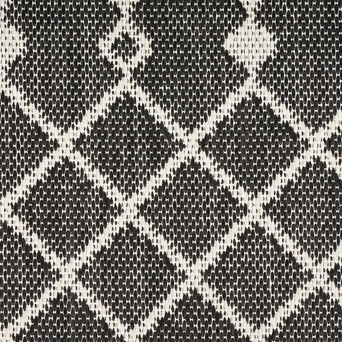 Nourison Home Positano Black 2' x 6' Area Rug - Easy Clean, Non Shedding, Bed Room, Living Room, Dining Room, Kitchen (6' Runner)