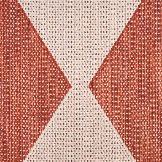 Nourison Home Positano Terracotta 6' x 9' Area Rug - Easy Clean, Non Shedding, Bed Room, Living Room, Dining Room, Kitchen (6' x 9')