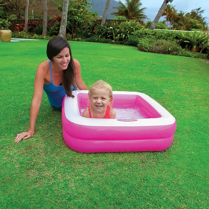 Intex Baby Pool Play Box Pool, Assorted Colours, 86 x 86 x 25 cm