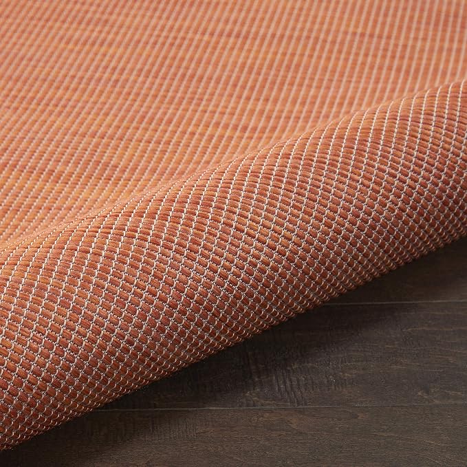 Nourison Home Positano Terracotta 7' x 10' Area Rug - Easy Clean, Non Shedding, Bed Room, Living Room, Dining Room, Kitchen (7' x 10')