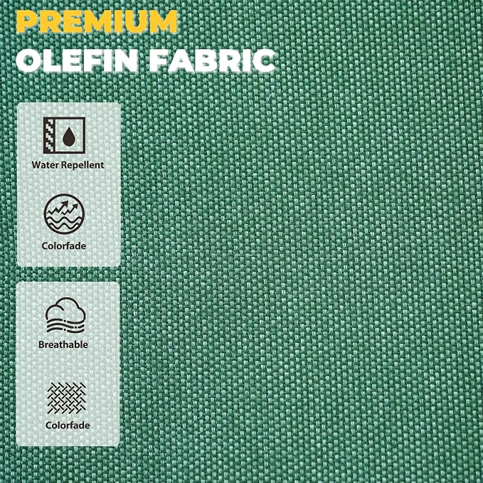 Deep Seat Patio Cushions Set 24 x 24 Inch,Olefin Fabric Outdoor Seat Cushion,Patio Furniture Cushions with Removable Cover,Rain-Proof and Fade Resistant Deep Seat Bottom & Back Cushion,1set