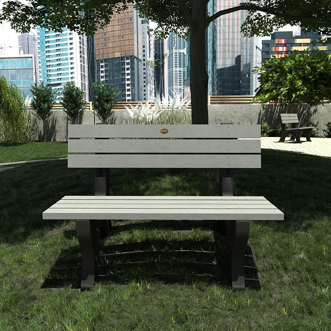 Sequoia Professional CM-BENSQ43-CGE Aurora 4 ft Park Bench, Coastal Teak