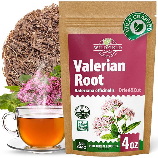 4 oz. Valerian Root Herb Tea (Valeriana Officinalis) – 113g Dried Valerian Root Herbal Tea Raíz de Valeriana