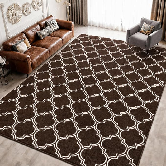 Keeko 6x9 Area Rugs for Living Room,Soft Washable Memory Foam Bedroom Rug | Indoor Throw Rug Low Pile Minimalist Non Slip Carpet for Kids Nursery Classroom Dorm Room Home Decor