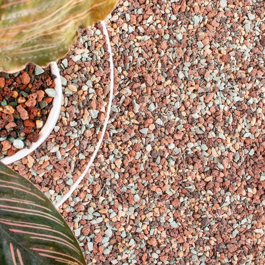 18lb Mix Lava Rocks for Plants in Door -Gravel Pebbles for Bonsai Succulent Cactus Potting Soil and Vase Fillers, Fairy Gardening,Top Dressing