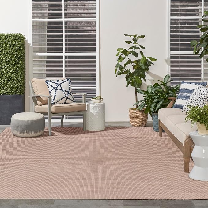 Nourison Home Positano Jute 9' x 12' Area Rug - Easy Clean, Non Shedding, Bed Room, Living Room, Dining Room, Kitchen (9' x 12')