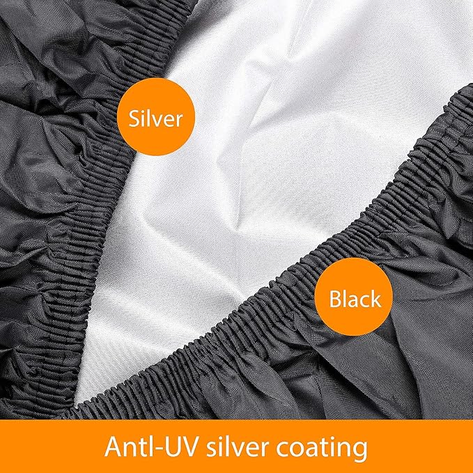 Waterproof ATV Cover, 420D Heavy Duty Kids 4 Wheeler Quad Cover Small Protection for Honda Polaris Yamaha Suzuki Kawasaki Kart (87''x39''x42'')