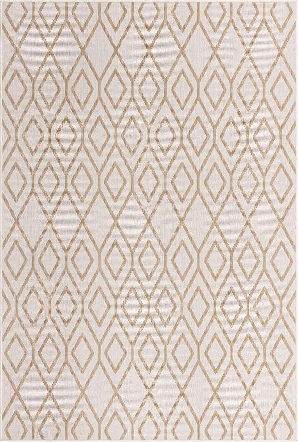 Jill Zarin Outdoor Collection Area Rug - Turks and Caicos (6' x 9' Rectangle Beige/Brown)