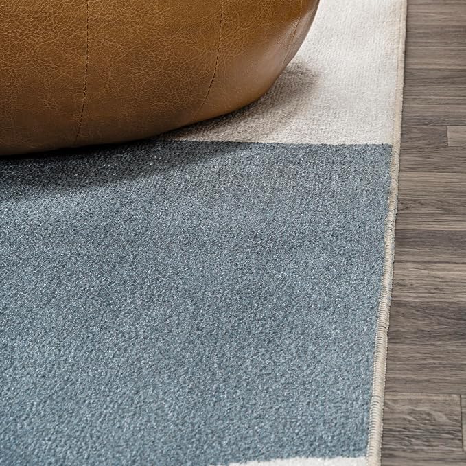 JONATHAN Y Machine Washable Cream/Multi Indoor Area Rug 3X5 ft, Slinger Modern Contemporary Collage for Living Room, Bedroom, Kitchen, Office, Easy-Cleaning, Pet-Friendly, Non-Shedding WSH306A-3