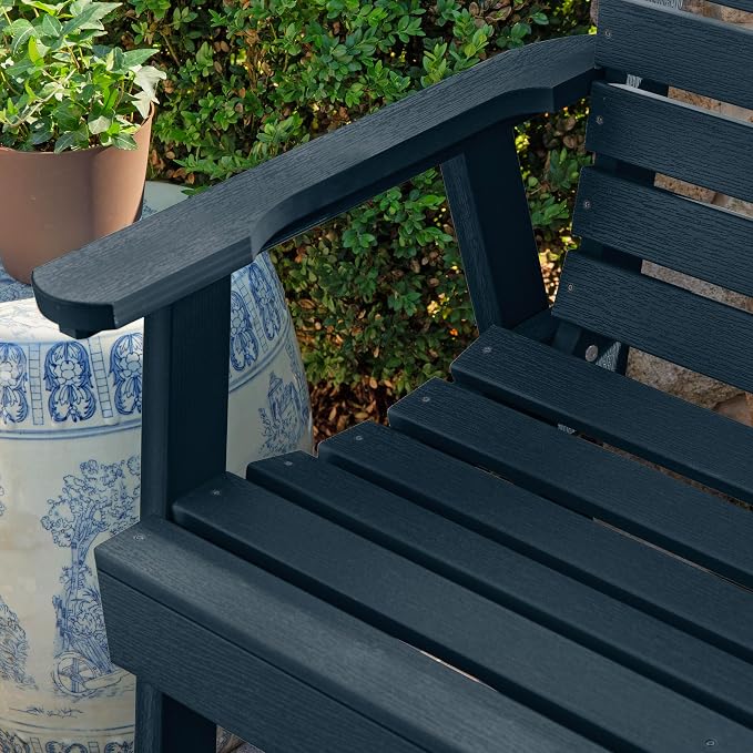 Highwood Weatherly Garden Bench, 5 Feet, Federal Blue