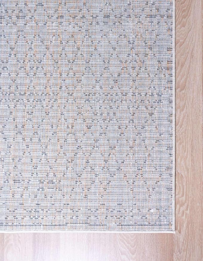 Unique Loom Morocco Collection Abstract Border, Diamond, Bohemian Area Rug (4' 0 x 6' 0 Rectangular, Ivory/Black)