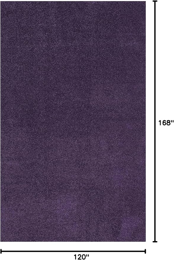 JONATHAN Y Haze Solid Low-Pile Purple Indoor Area Rug 10x14, Coastal,Bohemian,Minimalist,Classic, Easy-Cleaning for Living Room,Bedroom,Kitchen,Pet Friendly,Non-Shedding (SEU100N-14)