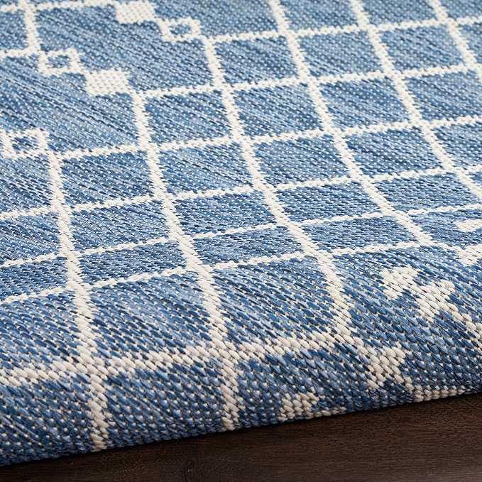 Nourison Home Positano Navy Blue 4' x 6' Area Rug - Easy Clean, Non Shedding, Bed Room, Living Room, Dining Room, Kitchen (4' x 6')