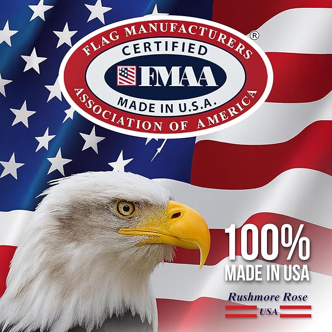 American Flag | American Flags for Outside 3X5 |100% Made in USA Flag - US Flag 3X5 Printed Polycotton with brass grommets-FMAA Certified