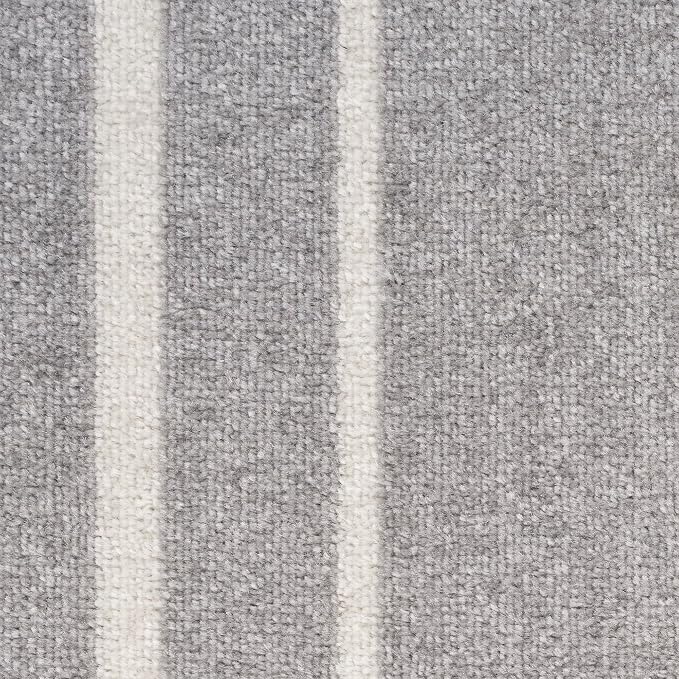 Nourison Home Nourison Essentials Grey Ivory 5' x 7' Area Rug - Easy Clean, Non Shedding, Bed Room, Living Room, Dining Room, Kitchen (5' x 7')
